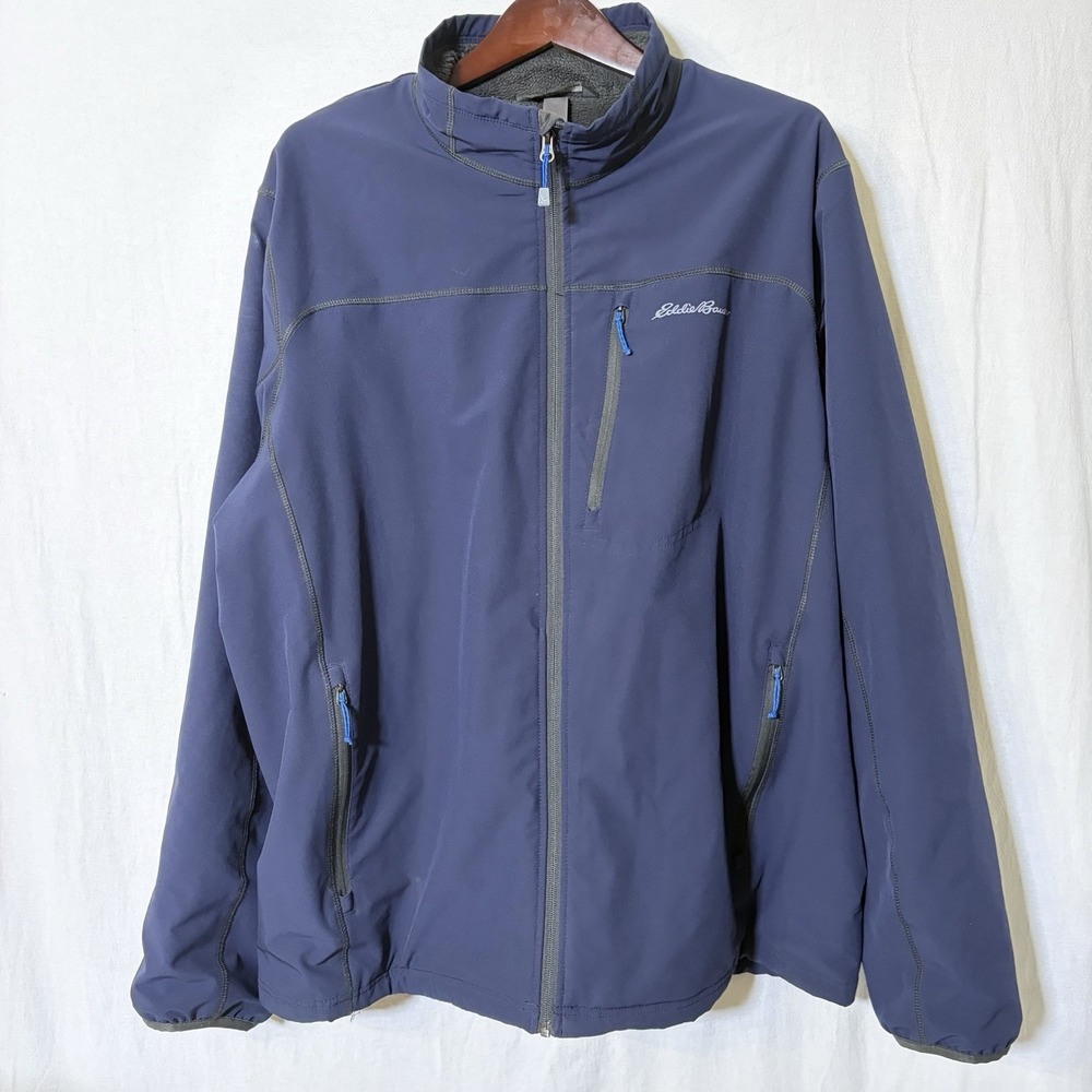 Eddie Bauer Weather Resistant/Lined Soft Shell Jacket Black EB001835 2XL